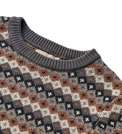 Wheat Bluse - Strick - Jaquard - Elias - Multi