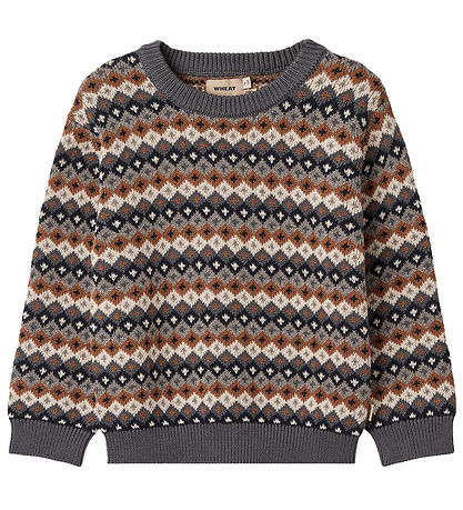 Wheat Bluse - Strick - Jaquard - Elias - Multi