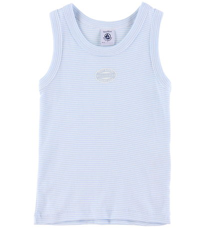 Petit Bateau Unterhemd - 2er-Pack - Weiß/Blau