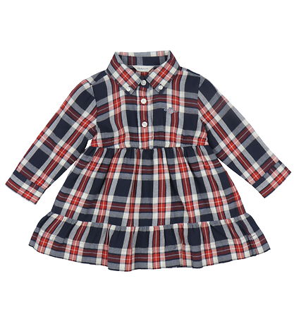 GANT Kleid - Geprüft Flannel - Evening Blue