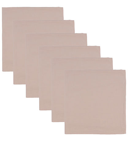 Mininor Muslin Cloths - 6-Pack - Peach