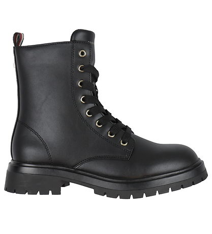 Tommy Hilfiger Stígvél - Lace-Up - Svart