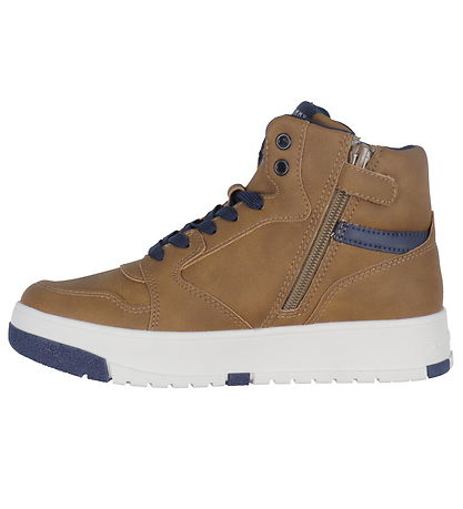 Tommy Hilfiger Stígvél - Mid Cutlace-Up - Tóbak