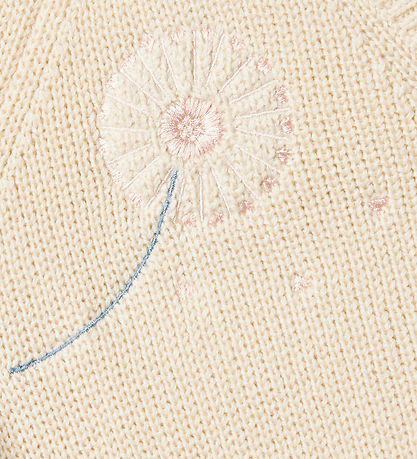 Stella McCartney Kids Cardigan - Knitted - Cream with flowers