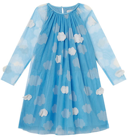 Stella McCartney Kids Tjull kjóll - Ljósblátt M. Ský