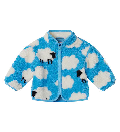 Stella McCartney Kids Fleece Jacket - Light blue w. Clouds/Sheep