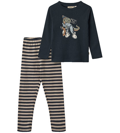 Wheat Pyjama Set - 2 Parts - Baloo - Navy