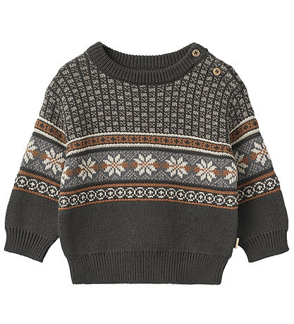 Wheat Blússa - Prjónað - Jacquard - Julius - Raven