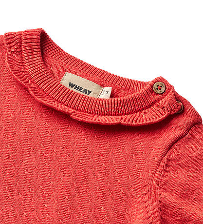 Wheat Kleid - Strick - Nannie - Candy Rot m. Struktur