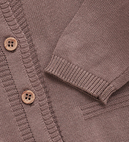 Fixoni Cardigan - Prjónað - Deep Taupe