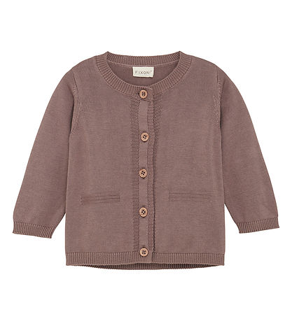 Fixoni Cardigan - Prjónað - Deep Taupe