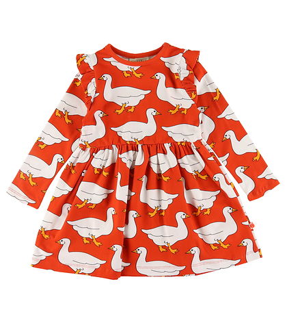 Småfolk Kleid - Grenadine m. Gänse