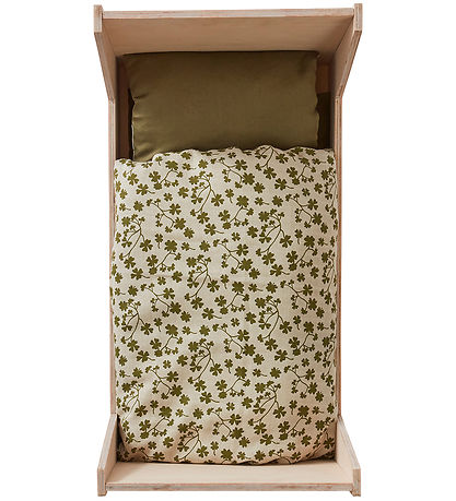 OYOY Doll Bedding w. Mattress - Clover - Olive