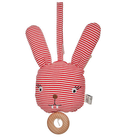 OYOY Musical Mobile - Rosy Rabbit - Cherry Red