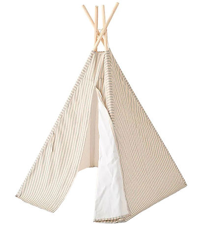 Kids Concept Lektält - Tipi Stripe - Blå/Vit