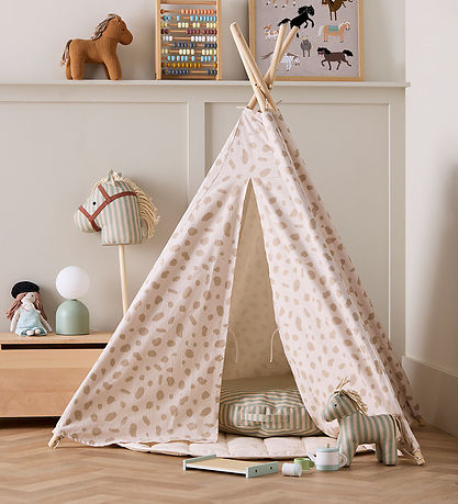 Kids Concept Leiktjald - Ábending Dot - Hvítt/Drapplitað