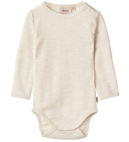 Wheat Bodysuit L/æ - Wool - Lucca - Eggshell Melange
