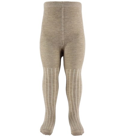 Minymo Strumpfhosen - 2er-Pack - Rib - Noos - Silver Mink Melang