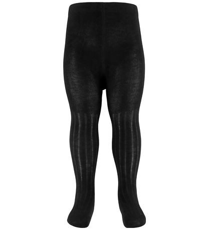 Minymo Strumpfhosen - 2er-Pack - Rib - Noos - Black