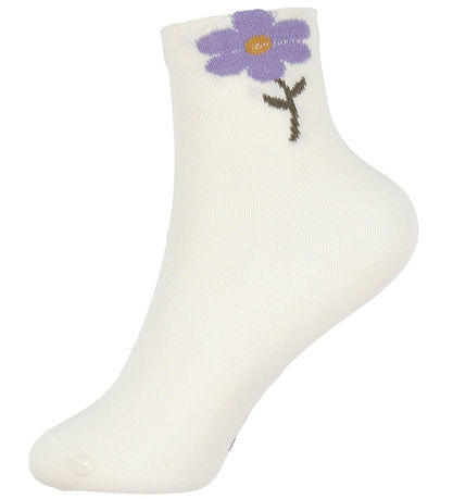 Minymo Socken - 2er-Pack - 3D-Effekt - Purple Haze