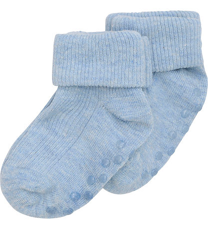 Minymo Strumpfhosen - 2er-Pack - Rib - Noos - Winter Sky Melange