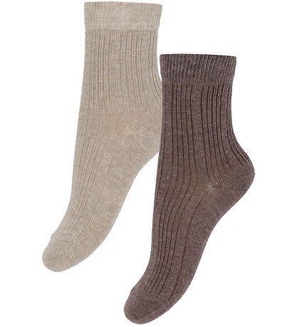 Minymo Socks - 5-Pack - Noos - Silver Mink