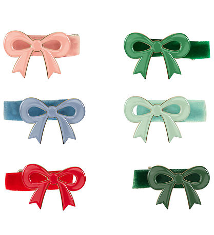 Meri Meri Hair Clips - 6-Pack - Enamel - 4 cm - Bows