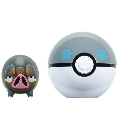 Pokémon Figur - Clip N Go - Lechonk m. Schwerer Ball