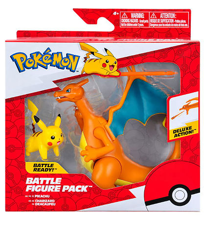 Pokémon Figur - Battle Figure 2er-Pack - Glurak Ente Pikachu