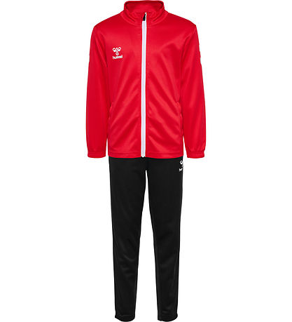 Hummel Trainingsanzug - hmlLogo - Echtes Rot/Schwarz