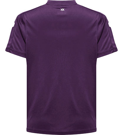 Hummel Stuttermabolur - hmlCore XK Poly - Acai/White