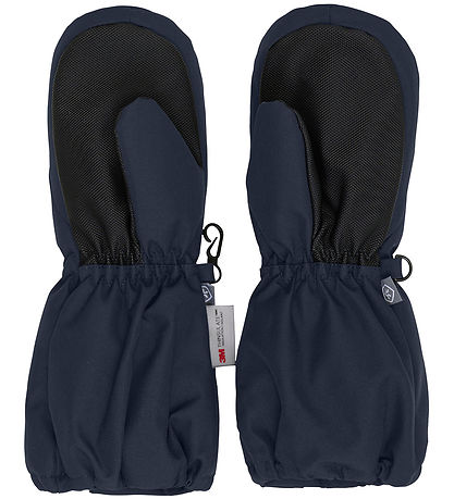 Color Kids Mittens w. Zipper - Total Eclipse