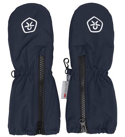 Color Kids Mittens w. Zipper - Total Eclipse