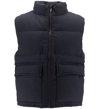 Emporio Armani Dunväst - Marinblå m. Logotyper