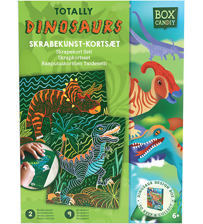 Box Candiy Creation Set - Scratch Art Card Set - Totally Dinosau