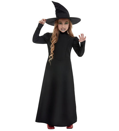 Smiffys Costume - Wicked Witch Girl - Black