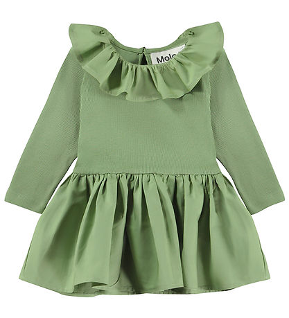 Molo Kleid - Kristall - Moos Green
