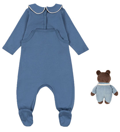 Konges Sløjd Gift Box - Jumpsuit/Soft Toy - Blue Horizon