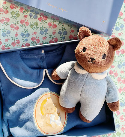 Konges Sløjd Gift Box - Jumpsuit/Soft Toy - Blue Horizon