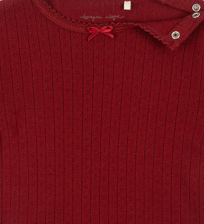 Konges Sløjd Bodysuit L/æ - Minnie - Red Dahlia