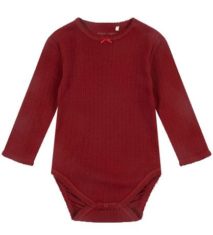 Konges Sløjd Bodysuit L/æ - Minnie - Red Dahlia