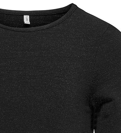 Kids Only Blouse - Cropped - KogRoma - Black w.Glitter
