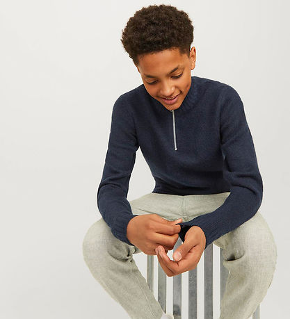 Jack & Jones Peysa - Prjónað - JorOllie - Sky Captain