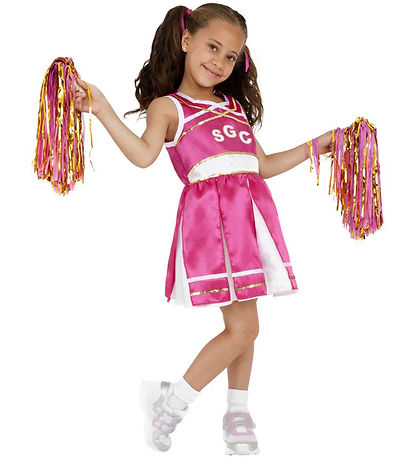 Smiffys Búningur - Cheerleader - Bleikt