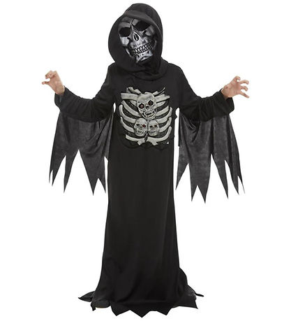 Smiffys Búningur - Skeleton Reaper - Svart