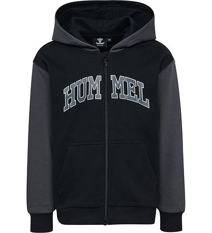 Hummel Cardigan w. Hood - hmlAlvin - Asphalt