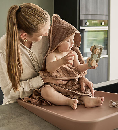 Leander Baby towel - Hoodie - 80x80 cm - Clay