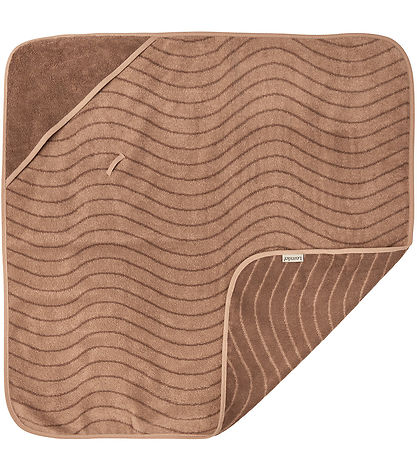 Leander Baby towel - Hoodie - 80x80 cm - Clay