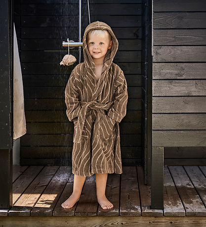 Leander Bathrobe - Woodland - Mocca