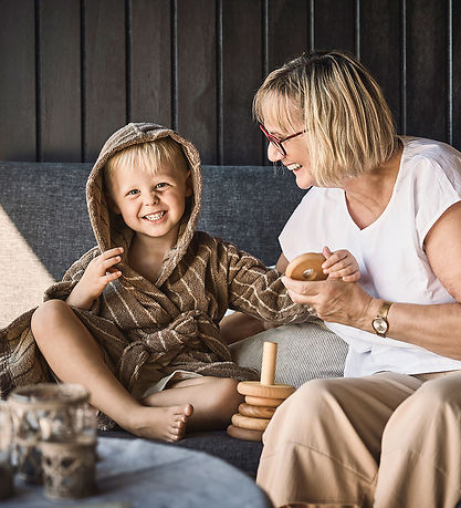 Leander Bathrobe - Woodland - Mocca